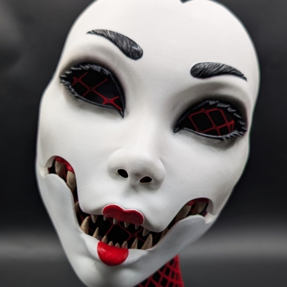 EUC 3D Printed Demon Geisha Moveable Jaw Mask! - Picture 4 of 16